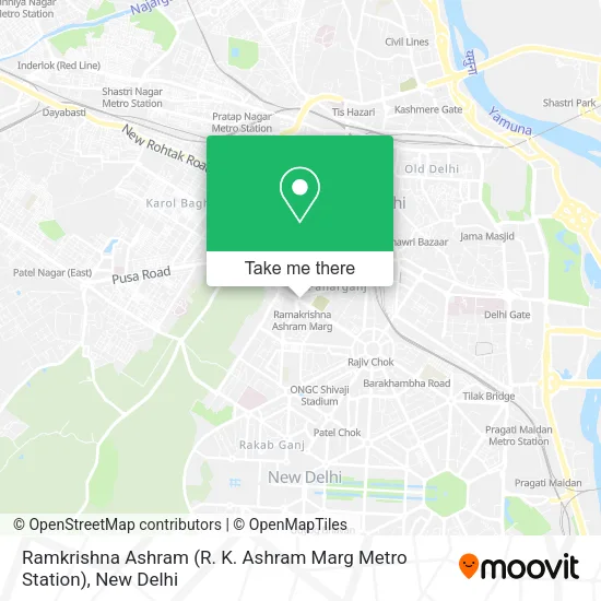 Ramkrishna Ashram (R. K. Ashram Marg Metro Station) map