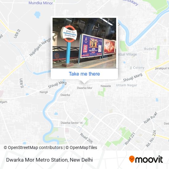 Dwarka Mor Metro Station map