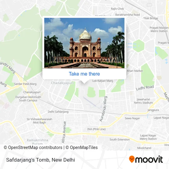 Safdarjang's Tomb map