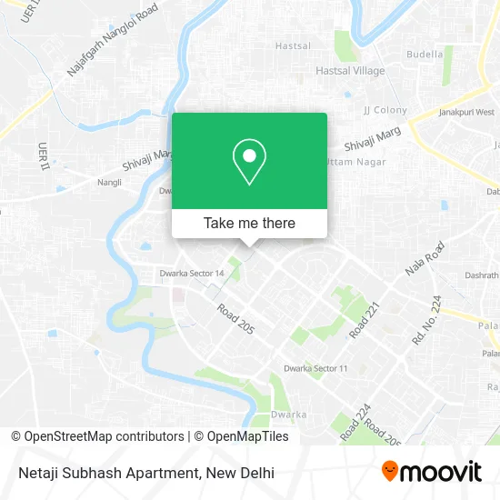 Netaji Subhash Apartment map