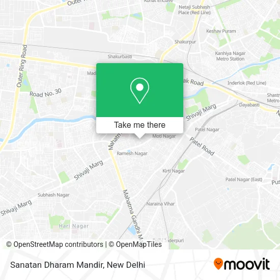 Sanatan Dharam Mandir map