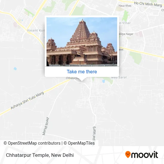 Chhatarpur Temple map