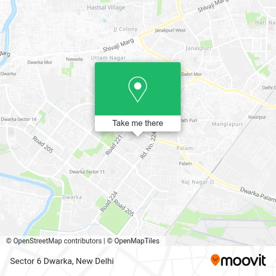 Sector 6 Dwarka map