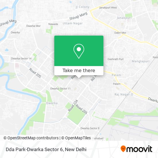 Dda Park-Dwarka Sector 6 map