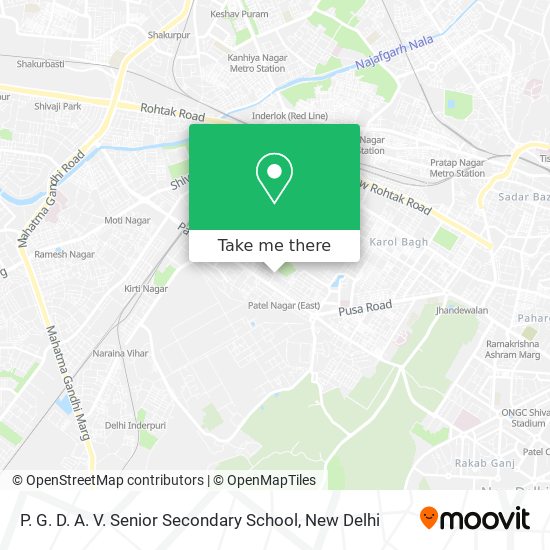 P. G. D. A. V. Senior Secondary School map