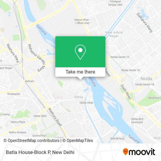 Batla House-Block P map