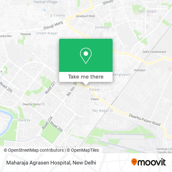 Maharaja Agrasen Hospital map