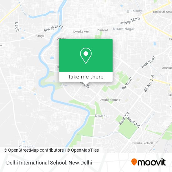Delhi International School map