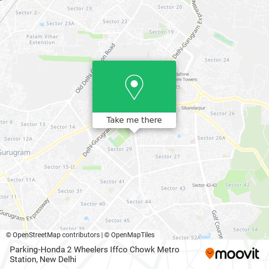Parking-Honda 2 Wheelers Iffco Chowk Metro Station map