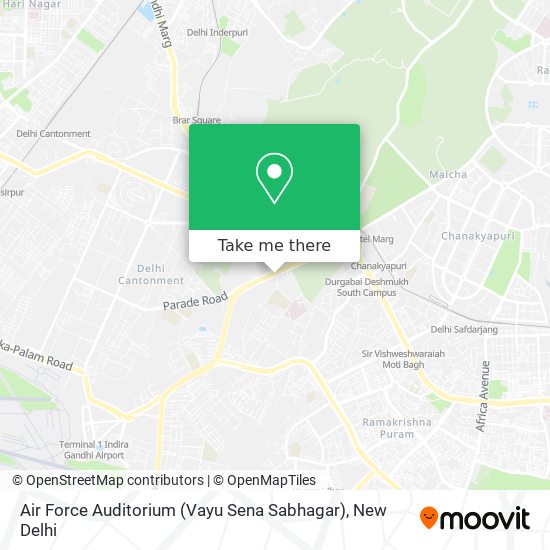 Air Force Auditorium (Vayu Sena Sabhagar) map