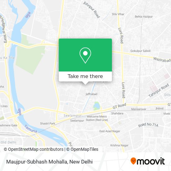 Maujpur-Subhash Mohalla map