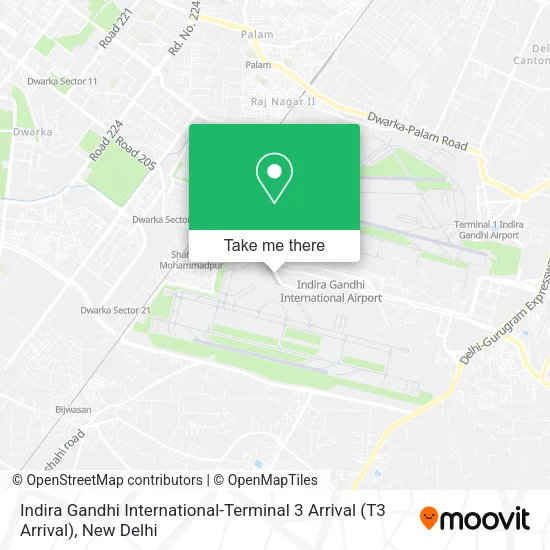 Indira Gandhi International-Terminal 3 Arrival (T3 Arrival) map