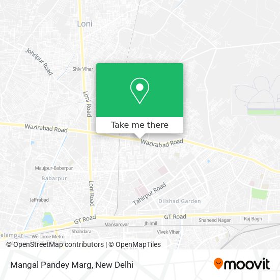 Mangal Pandey Marg map