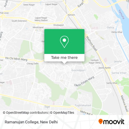 Ramanujan College map