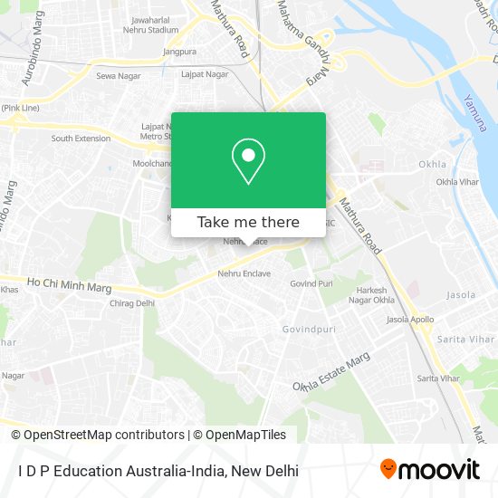 I D P Education Australia-India map
