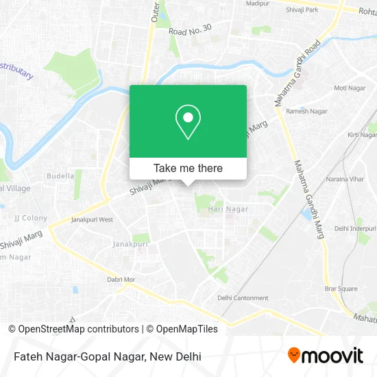 Fateh Nagar-Gopal Nagar map