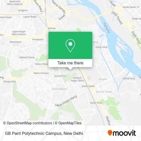 GB Pant Polytechnic Campus map