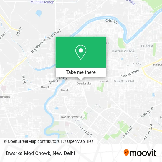 Dwarka Mod Chowk map