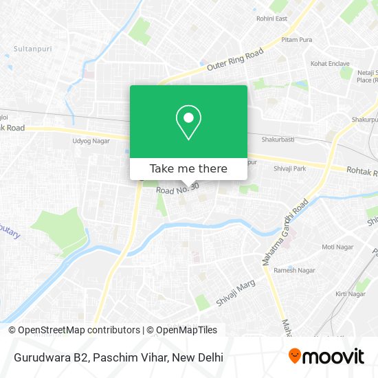 Gurudwara B2, Paschim Vihar map