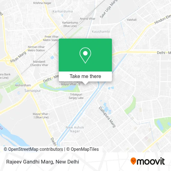 Rajeev Gandhi Marg map