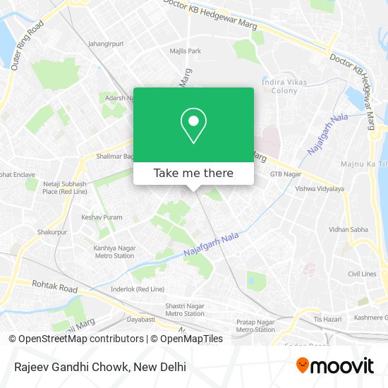 Rajeev Gandhi Chowk map