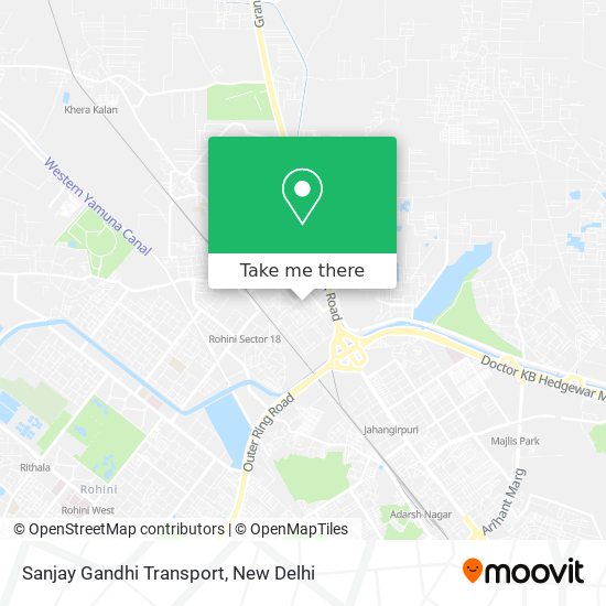 Sanjay Gandhi Transport map