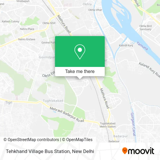 Tehkhand Village Bus Station map