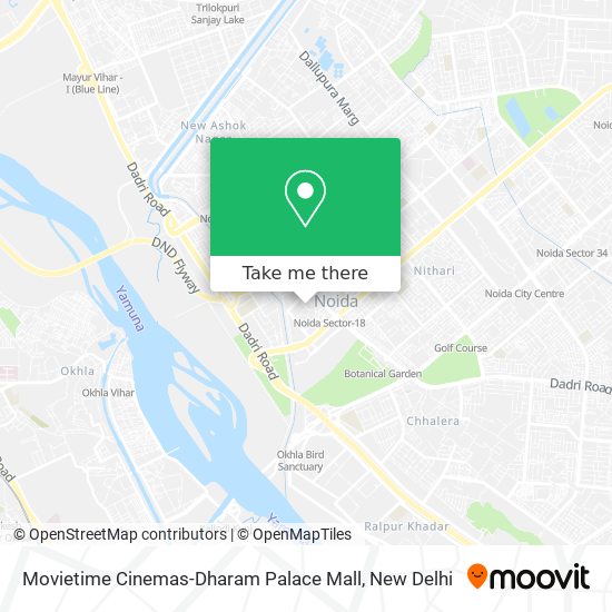 Movietime Cinemas-Dharam Palace Mall map