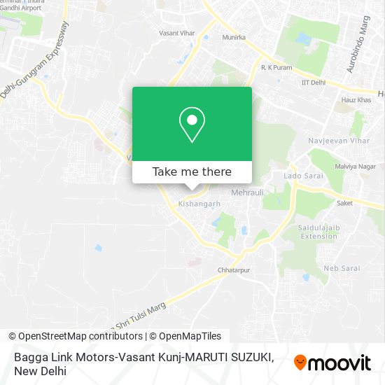 Bagga Link Motors-Vasant Kunj-MARUTI SUZUKI map