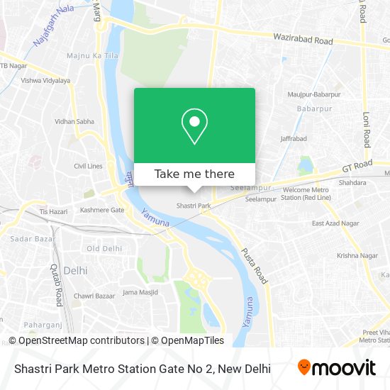 Shastri Park Metro Station Gate No 2 map