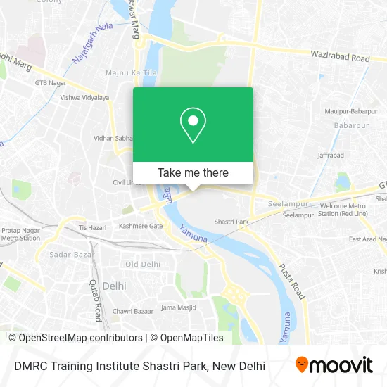 DMRC Training Institute Shastri Park map