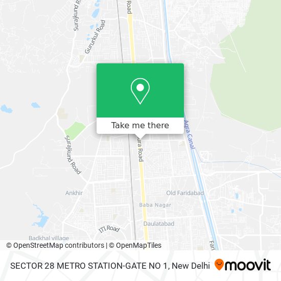 SECTOR 28 METRO STATION-GATE NO 1 map