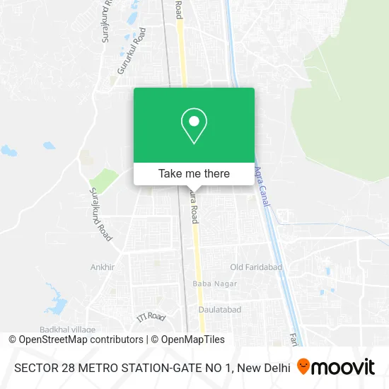 SECTOR 28 METRO STATION-GATE NO 1 map