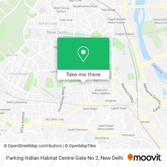 Parking-Indian Habitat Centre-Gate No 2 map