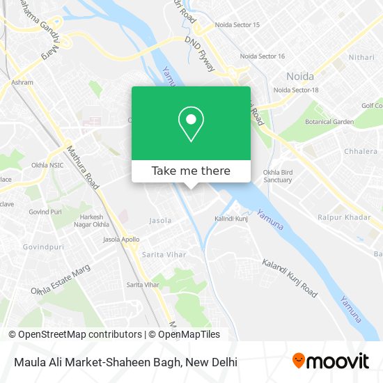Maula Ali Market-Shaheen Bagh map