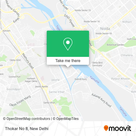 Thokar No 8 map