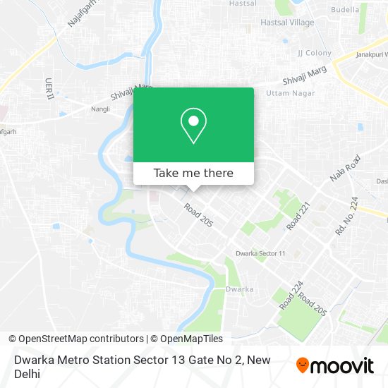 Dwarka Metro Station Sector 13 Gate No 2 map