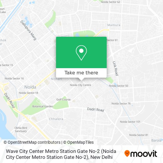 Wave City Center Metro Station Gate No-2 map