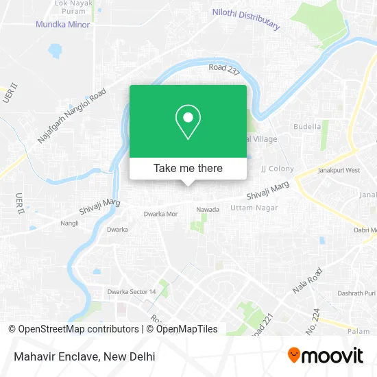 Mahavir Enclave map