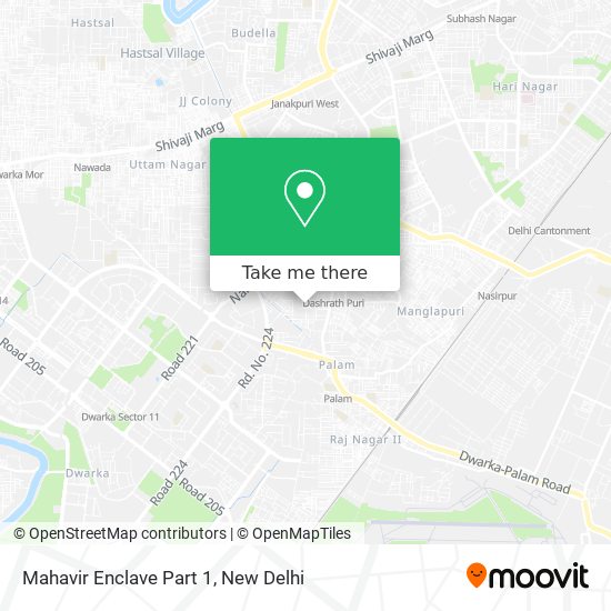 Mahavir Enclave Part 1 map