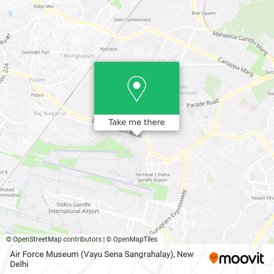 Air Force Museum (Vayu Sena Sangrahalay) map