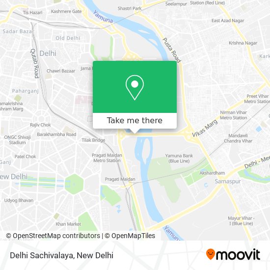 Delhi Sachivalaya map