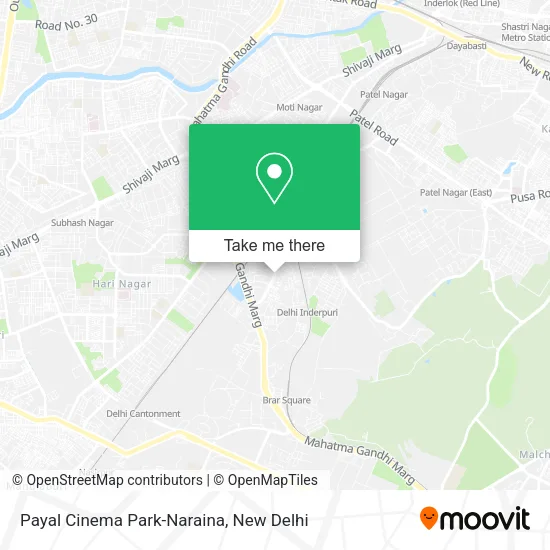 Payal Cinema Park-Naraina map