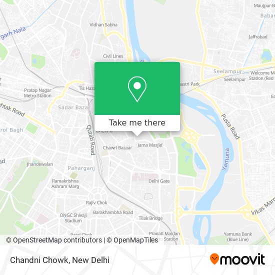 Chandni Chowk map