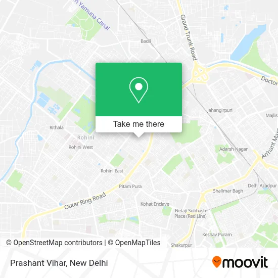 Prashant Vihar map