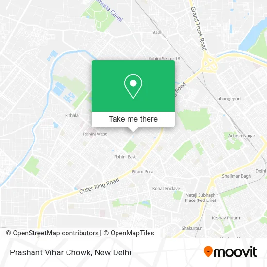 Prashant Vihar Chowk map