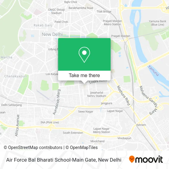 Air Force Bal Bharati School-Main Gate map