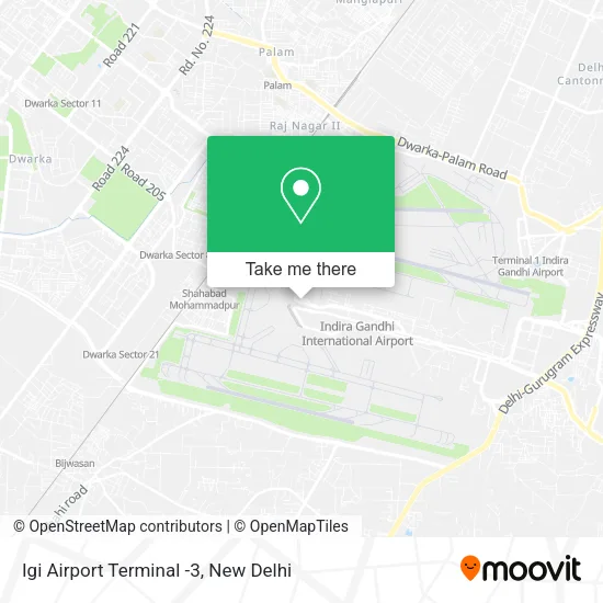 Igi Airport Terminal -3 map