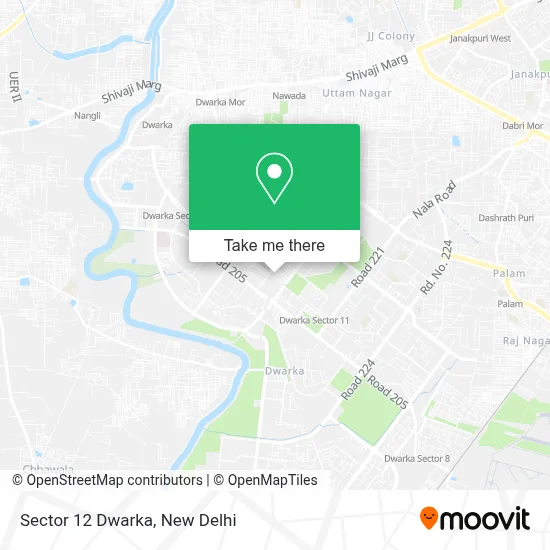 Sector 12 Dwarka map
