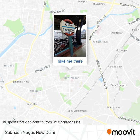 Subhash Nagar map